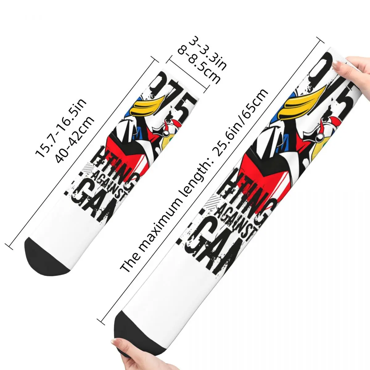 UFO Robot Grendizer Grendizer And Actarus Men Women Socks Outdoor Novelty Spring Summer Autumn Winter Stockings Gift