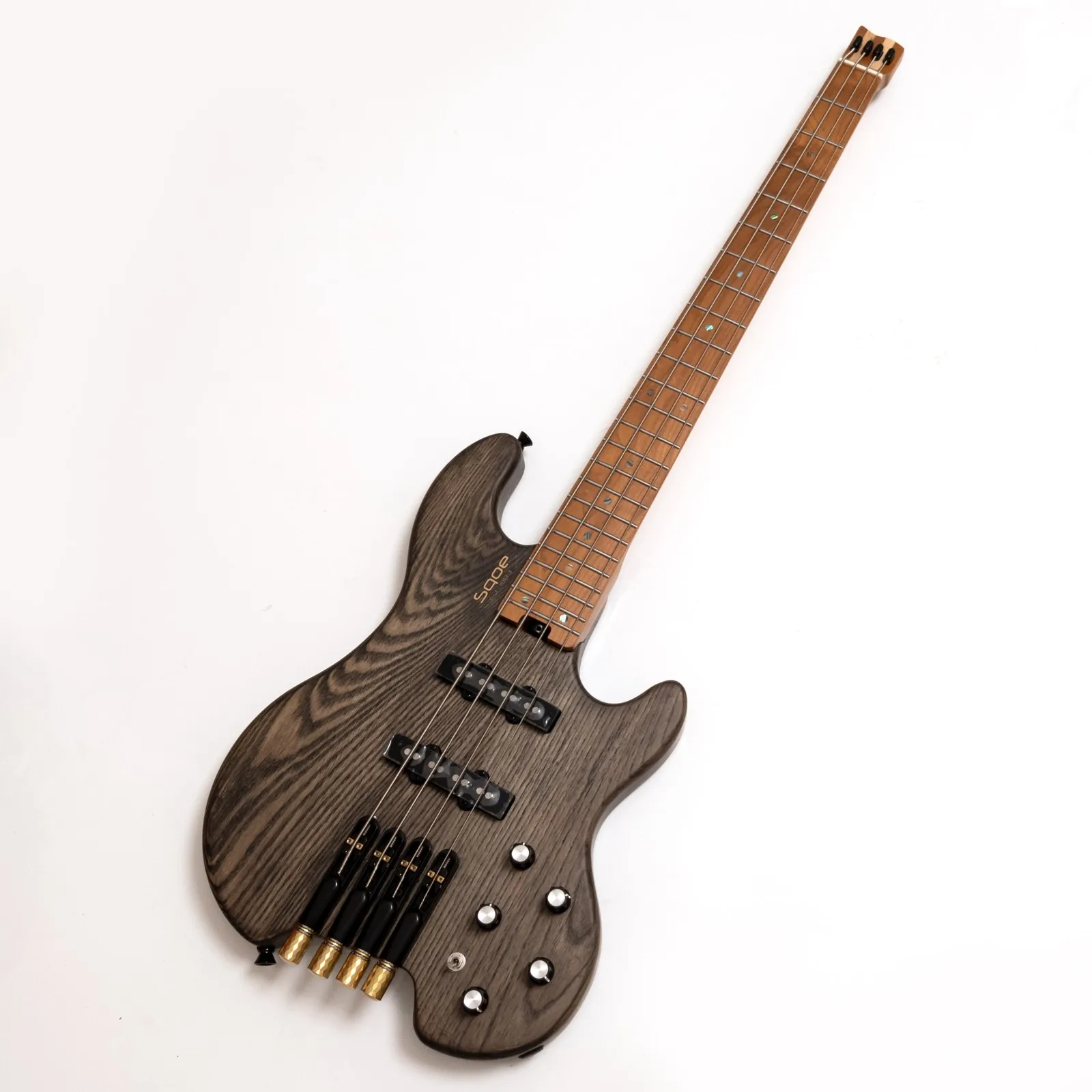 Headless 4 String Bass Guitar Ash Body Roasted Maple Neck Active Passive J Pickup 24 Frets Matte Finish Electric Bass view 5