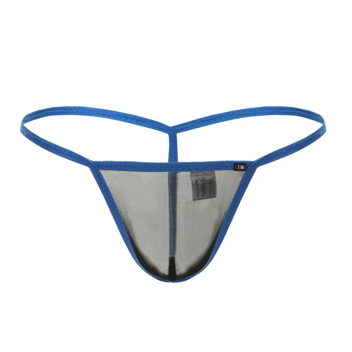 Sheer Mesh G-String for Men Open Crotch Low Waist Sexy T-Back Thong Underwear