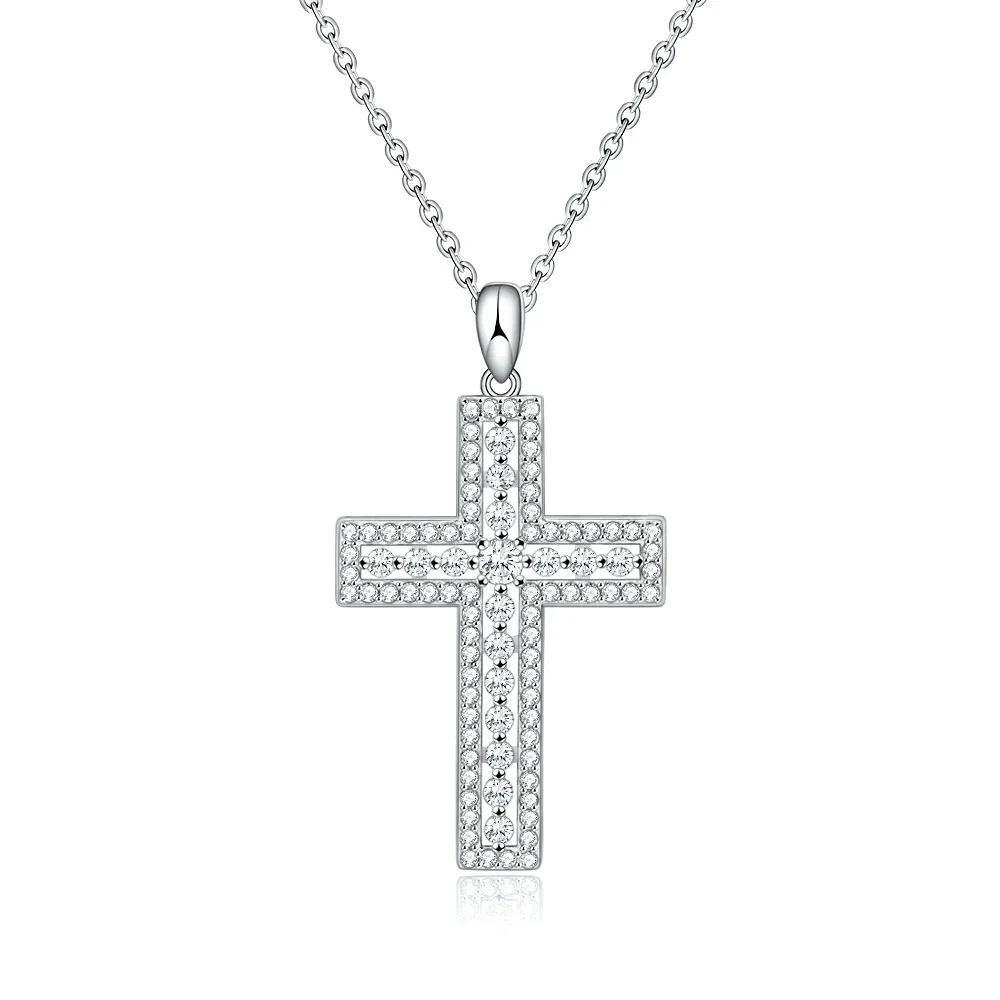 

Изысканное ожерелье-чокер с кулоном-крестом из муассанита Pretty Beauty, серебро S925, позолота 18K, для женщин, для вечеринок, роскошное ювелирное украшение, подарок