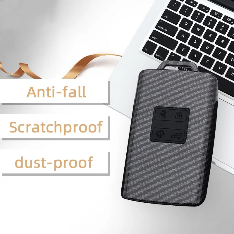 Pokrowiec na kluczyk samochodowy ABS do Renault Kadjar Captur Megane Sandero Stepway Logan Clio 5 Arkana Shell Fob Keychain Protector