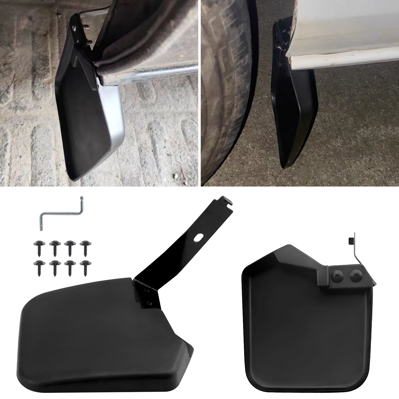 Pair Front Mud Flaps For Ford Custom Transit Tourneo 2012-2023 Mudguards with Install Bracket Fender Mudflaps Splash Guard