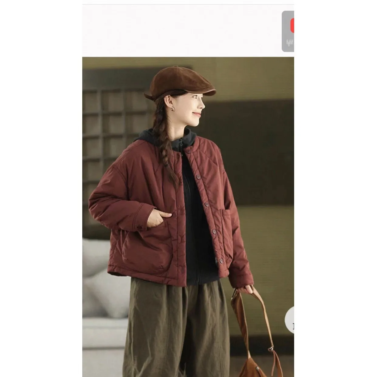 

plus Size Women's Jaet Thiened Long Sve Warm Cotton Coat Autumn Winter Outerwear Sli Commute Sle Button Closure