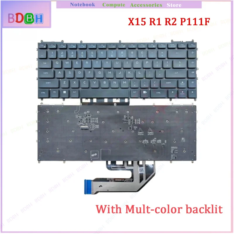 New Original Laptop Keyboard For Dell Alienware  X15 R1 R2 P111F