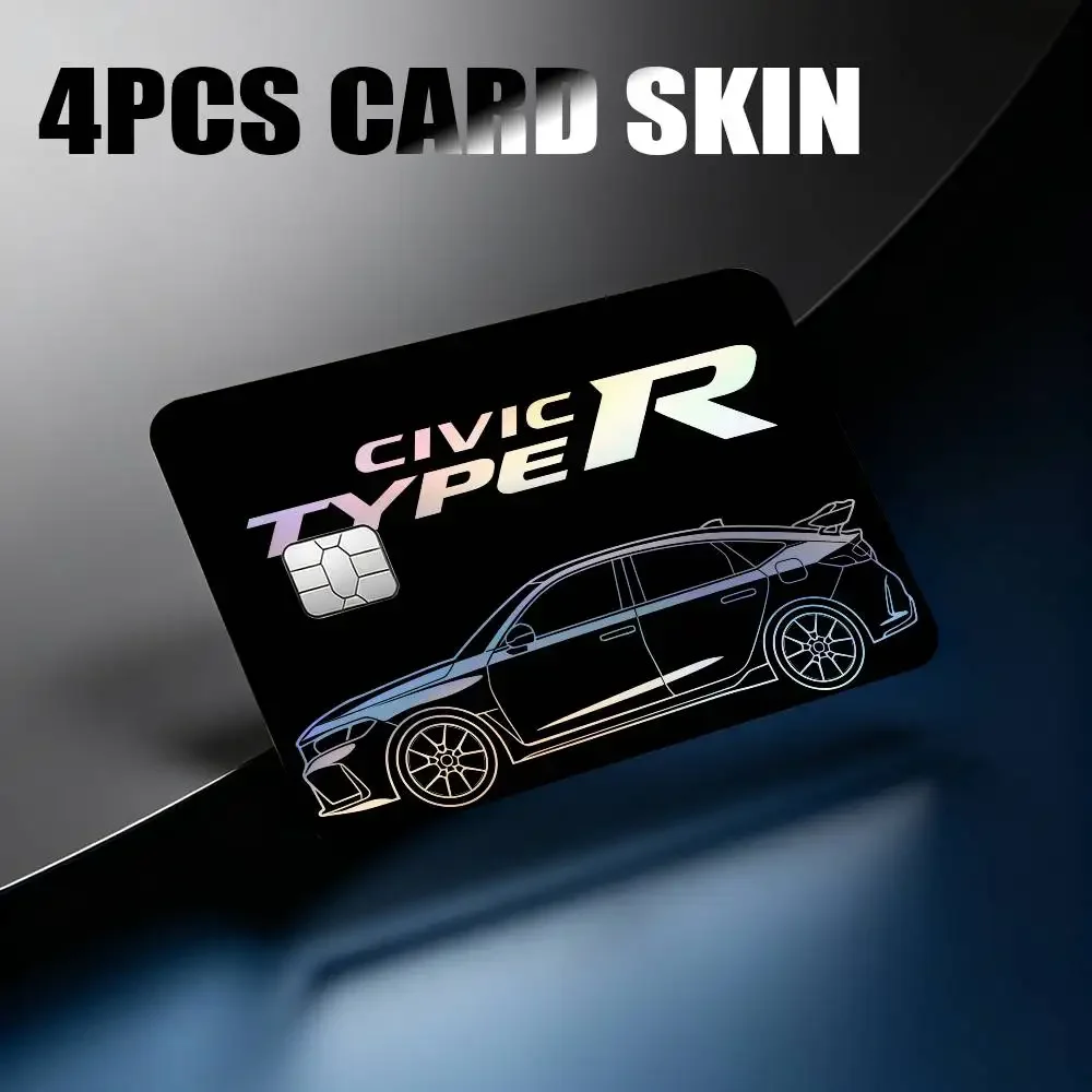 FOR HONDA CAR MOTO Laser Reflective Card Skin Sticker For Debit Credit Card
