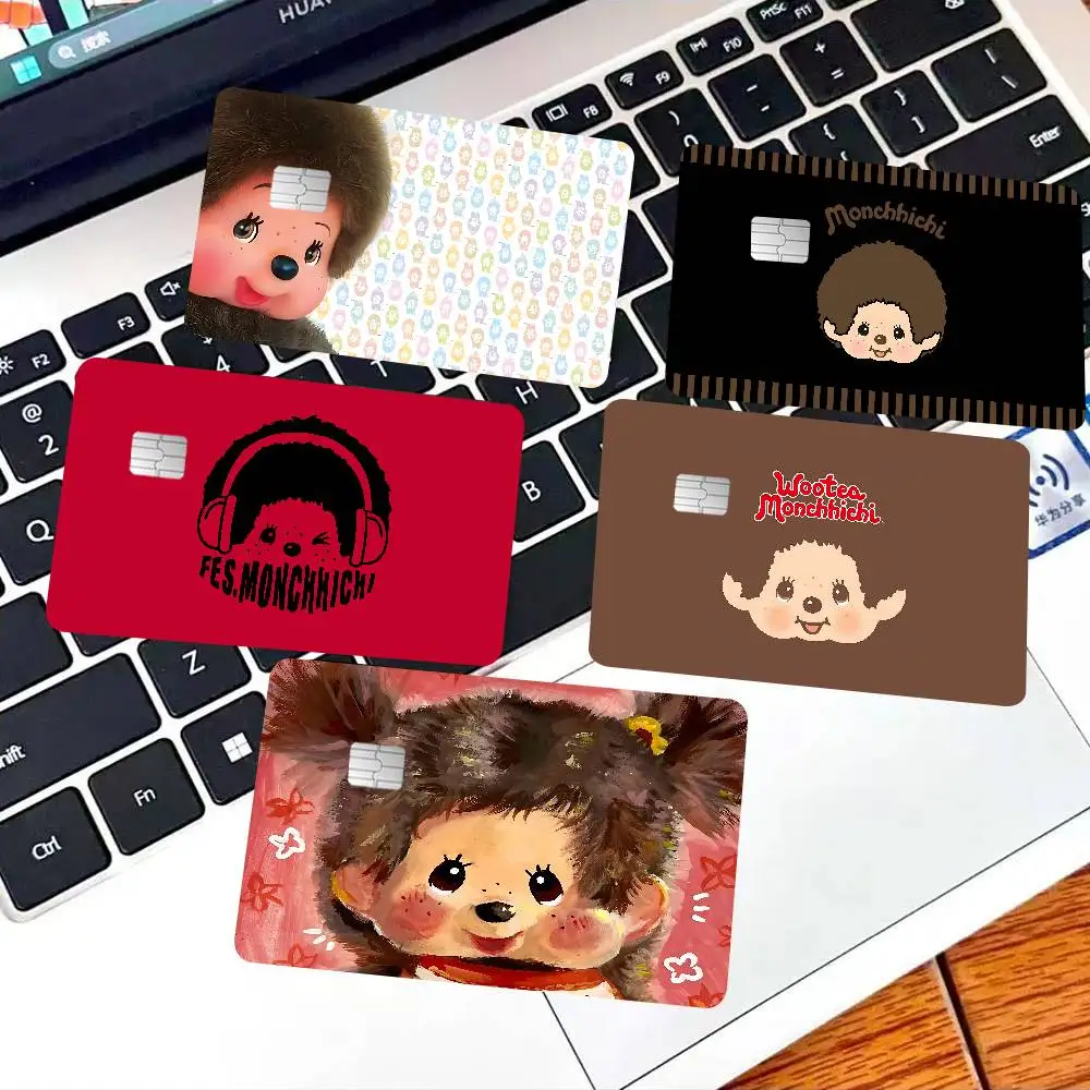 Anime M-Monchhichi Anmie Sticker Film Skin Cover for Credit Card Debit Bank Card Front