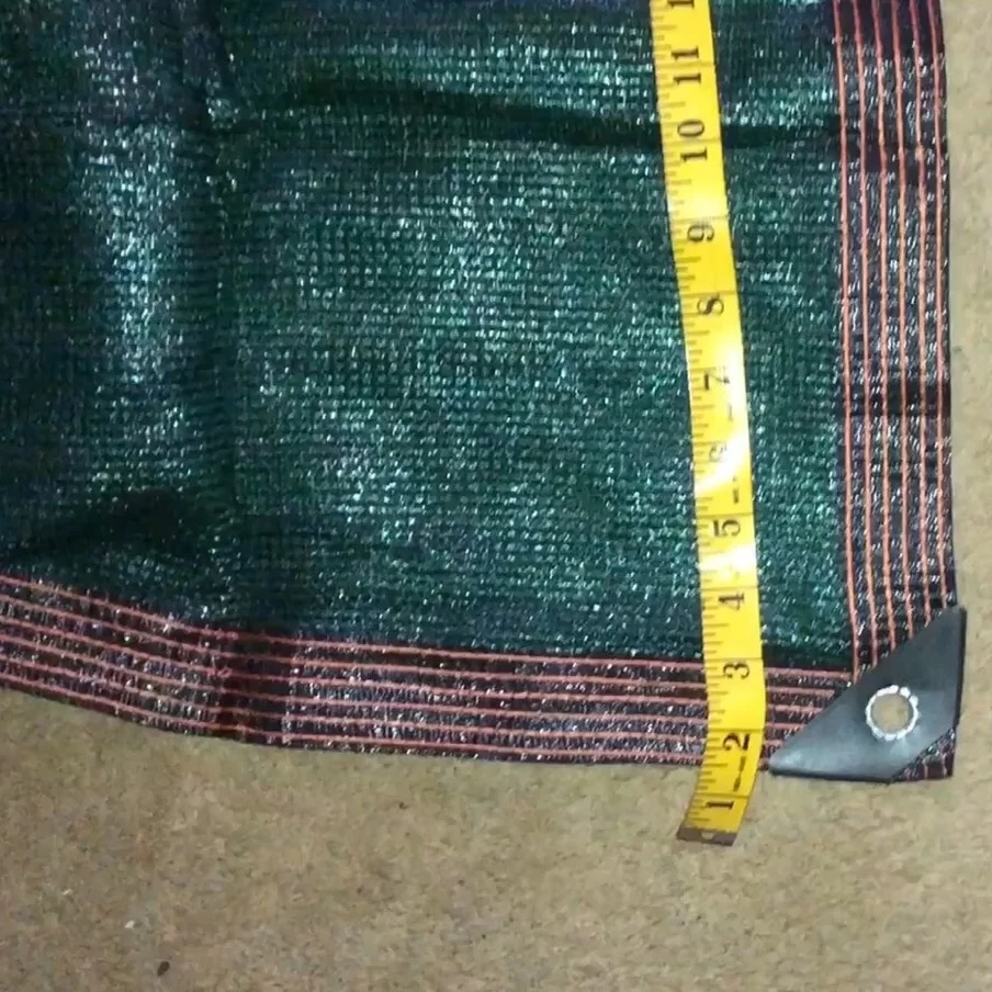 شبكة مظلة للشرفة الخارجية مختارة من مادة البولي إيثيلين عالية الكثافة، منسوجة بشكل متساوي، قابلة للتنفس ومقاومة للأشعة فوق البنفسجية، مع بلاستيك.