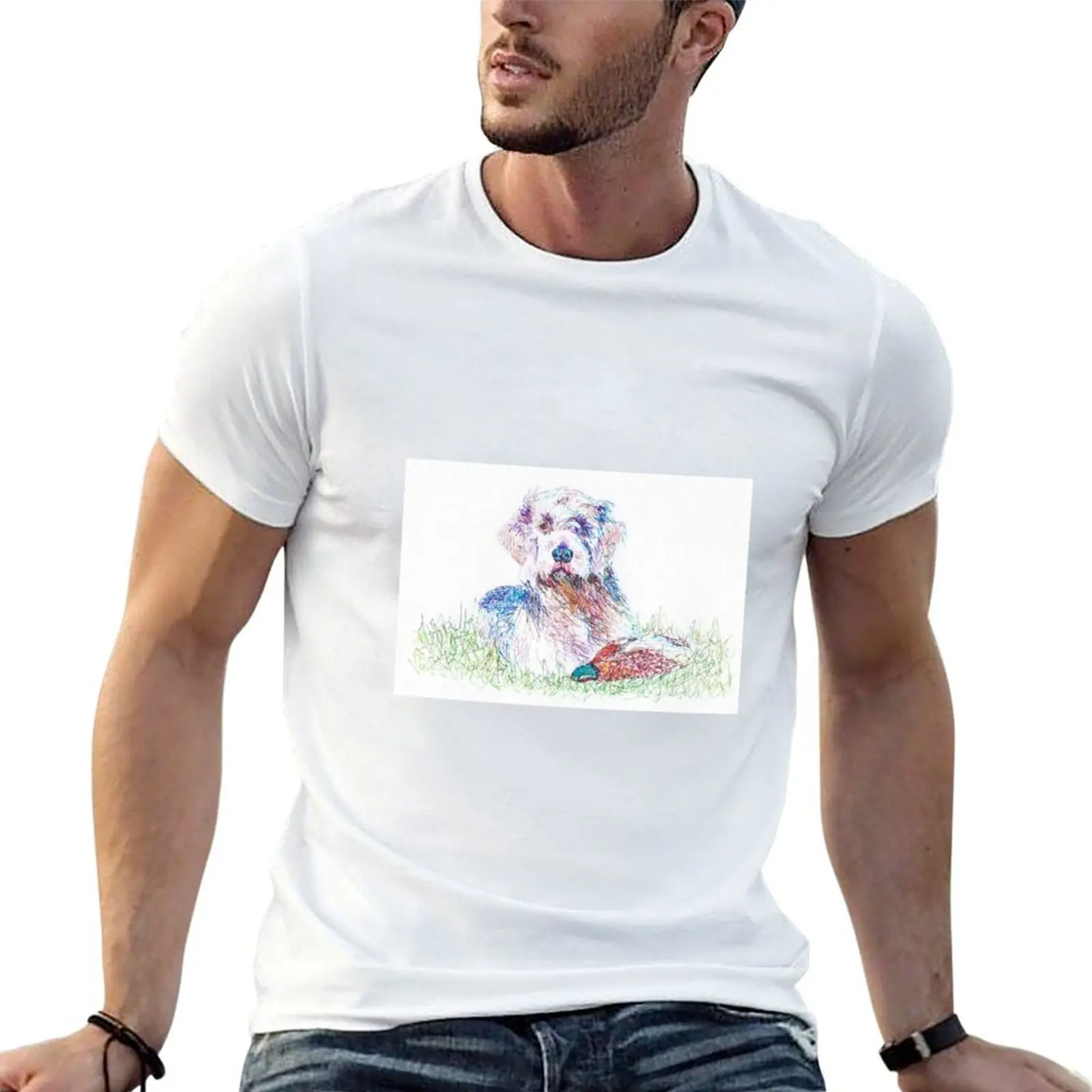 Slovakian Rough Haired Pointer T-Shirt Christmas Theme Tee Top