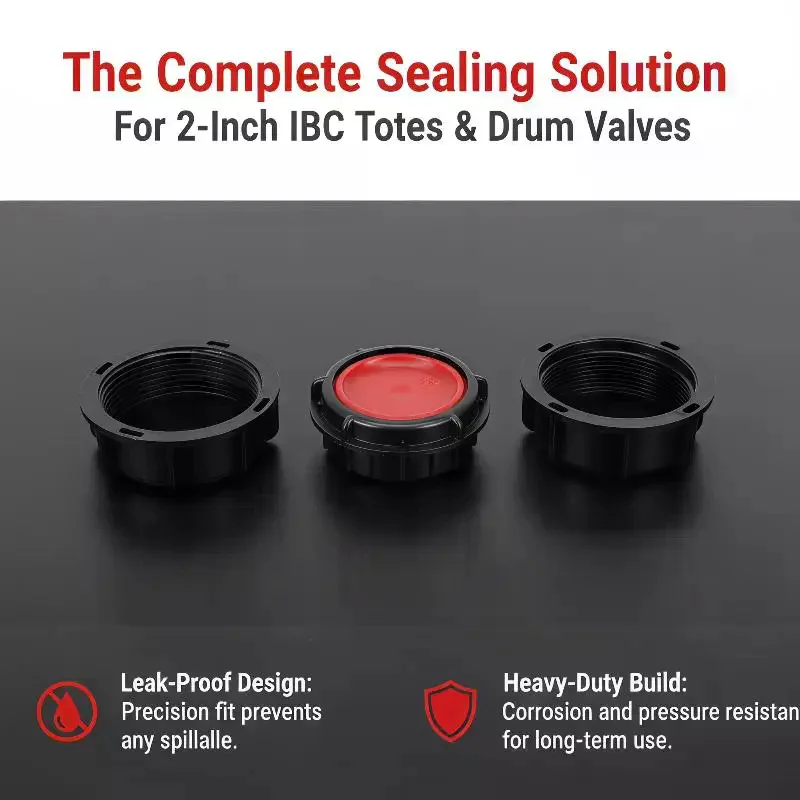 2Pcs IBC Tote Water For Tank Drain Nozzle Tap Cap Cover For Valve Fittings Female Thread Plastic Tank Fitting Replacement Parts