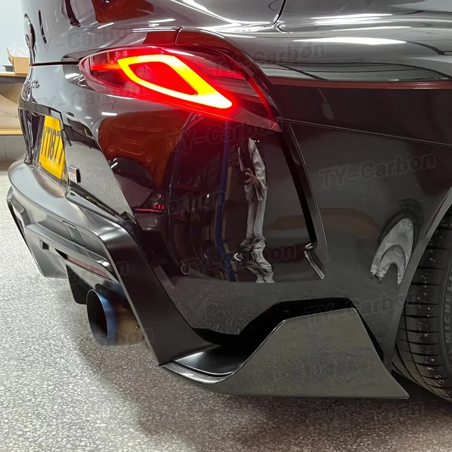 AG Style Real Carbon Fiber Rear Diffuser Lip Splitter Spoiler For Toyota GR Supra A90 A91 MK5 Rear Splitter Bodykit Accessories - view 4