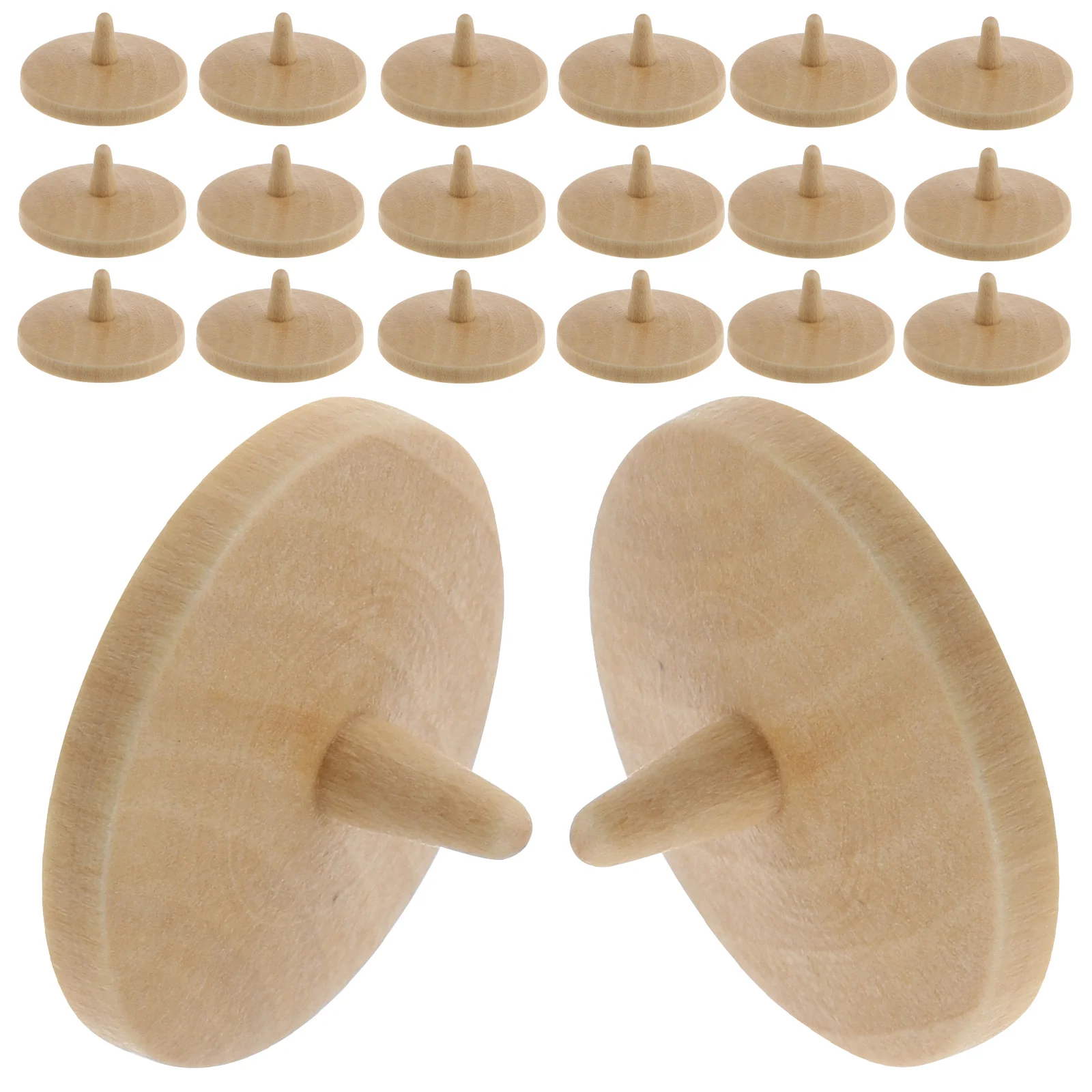 

20pcs Ball Position Markers Natural Wood Accurate Positioning Golf Course Tools Beige Flat Display Outdoor Sports Golf Training