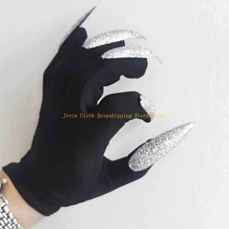 

Halloween Gloves Gloves With Nails Long Gloves Claw 10CD