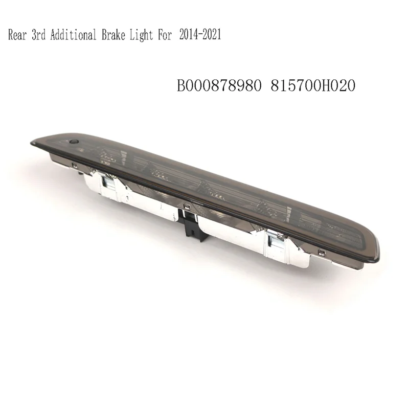 ضوء فرامل خلفي عالي التركيب 3Rd ضوء فرامل إضافي لسيارة Toyota Aygo لـ 108 Citroen C1 Mk2 2014-2021 أسود #2