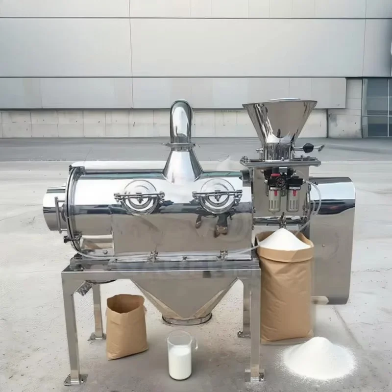 Customized High Efficiency Airflow Vibrating Screen Machine Motorized Sieve Separator for Wheat Flour Soy Protein