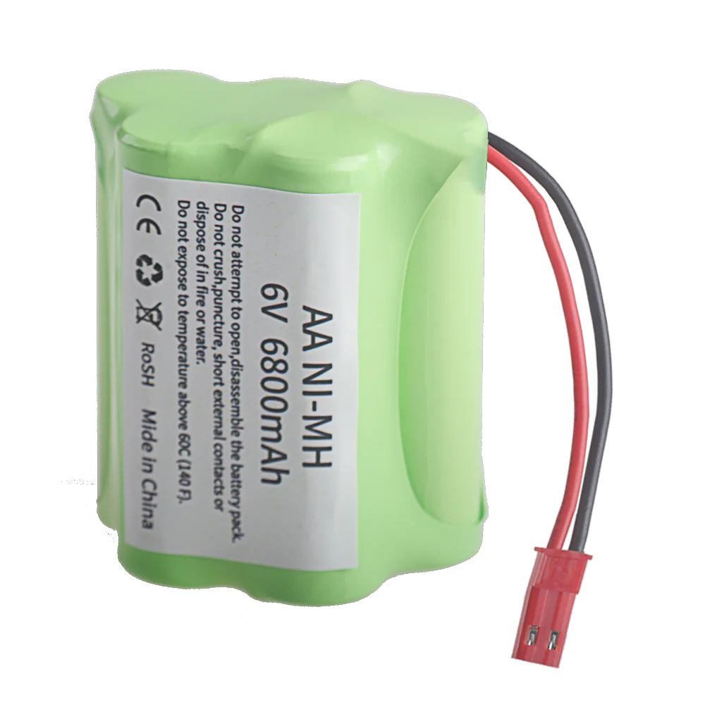 6v 6800mAh Rechargeable NiMH Battery For RC Cars Robots Tank Gun Boats toys parts T Model With JST Plug AA 6 v Battery Pack