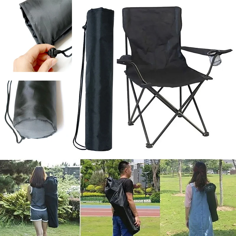 Outdoor Tent Pole Storage Bag Beach Folding Chair Bag Sun Shelter Pole Fishing Rod Carry Bag Camping Accessories