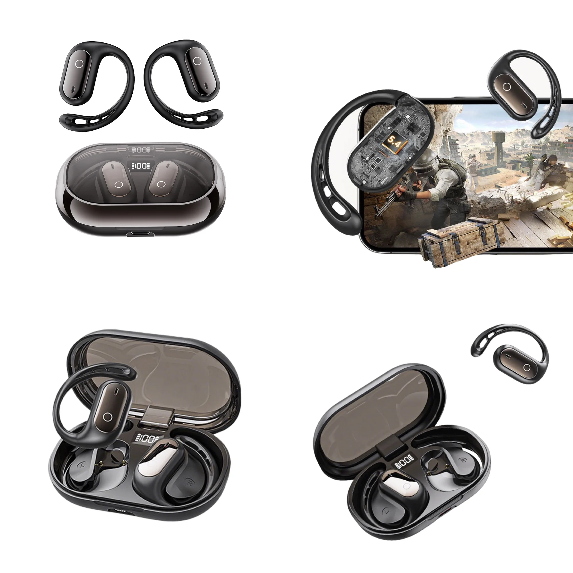 

AI Language Translator Earbuds 144 Languages Bluetooth Translator Device and Accents 8 Offline Language Translation Earphones