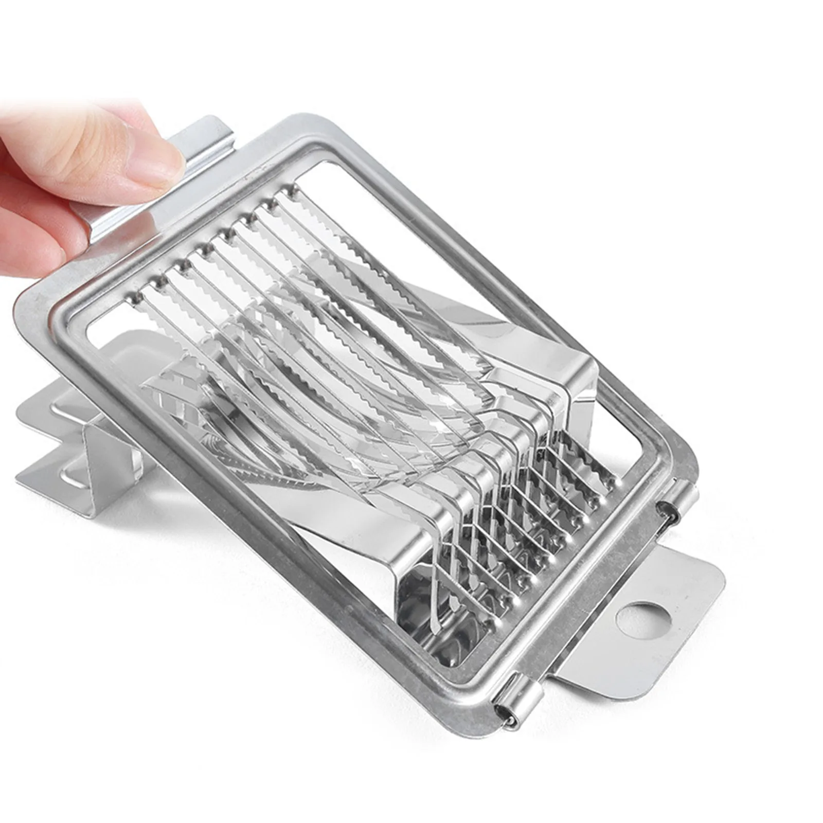 Eierschneider für Hartgekochte Eier Multifunktionaler Eierschneider Mini Manueller Eierschneider für Eier, Schinken, Pilze, Erdbeeren, Weiche Früchte – Detail 5