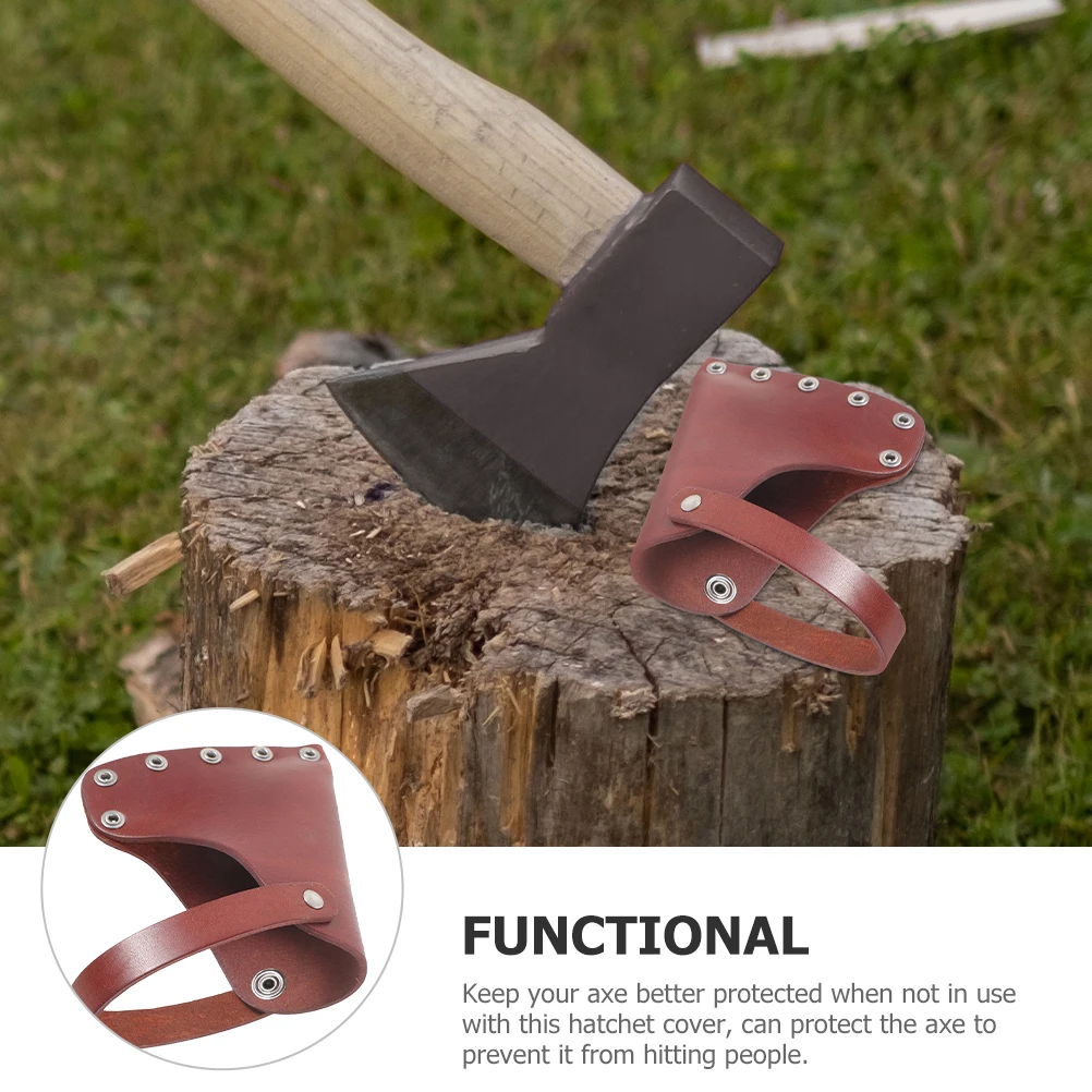 

Hatchet Sheath Portable Axe Cover for Farming Tree Cutting Thick Material Snap Buttons Protects Axe Head Camping Outdoor