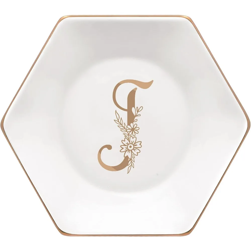 

Поднос для ювелирных изделий для женщин, керамическая белая кольцевая тарелка, блюдо на день рождения, помолвку, свадьбу, подарки на день Святого Валентина для нее, ювелирное блюдо для колец, серьги