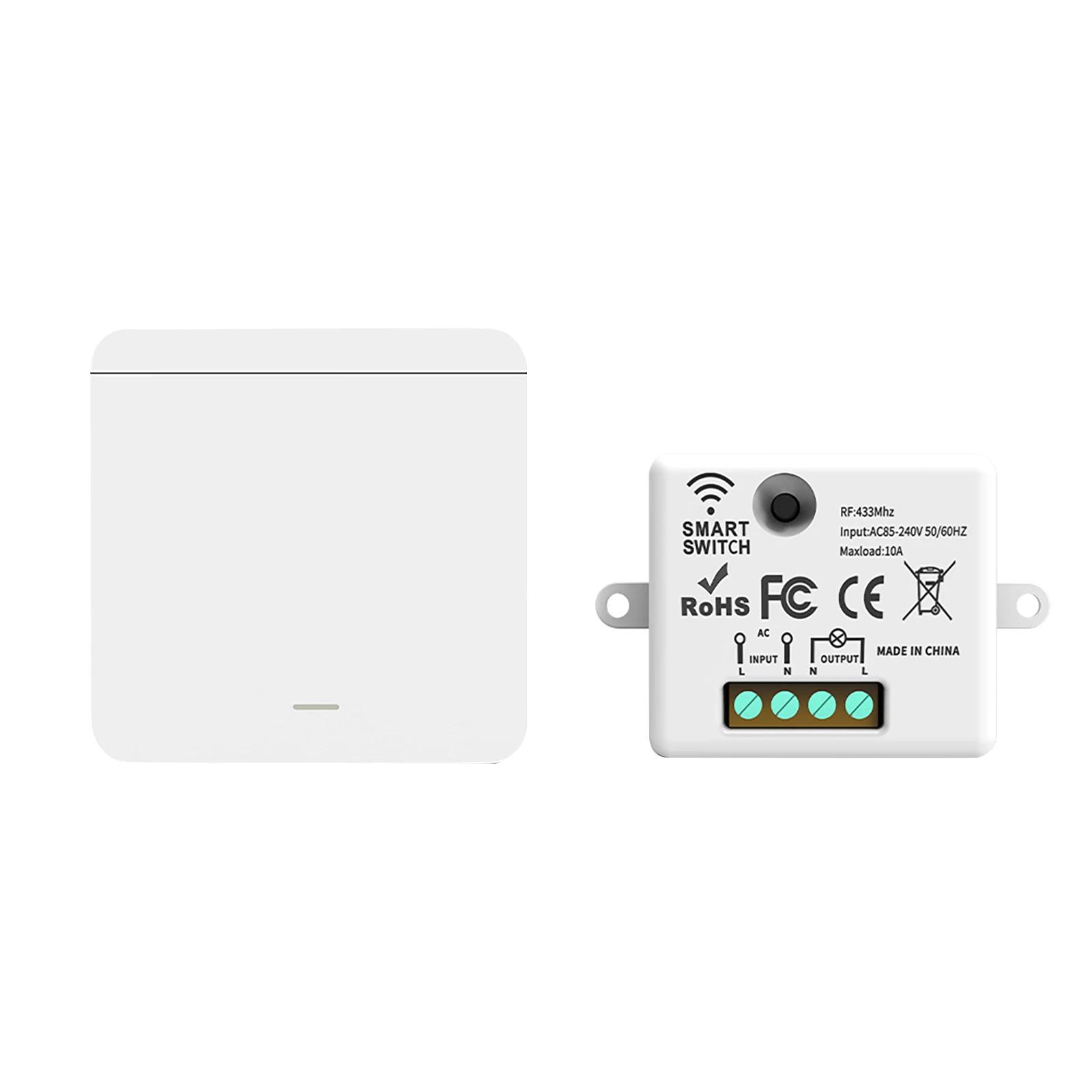 

Smart Home Wireless 433MHz Light Remote Control Switch Intelligent Control Lamps Electrical Appliances Push Button Wall Switch