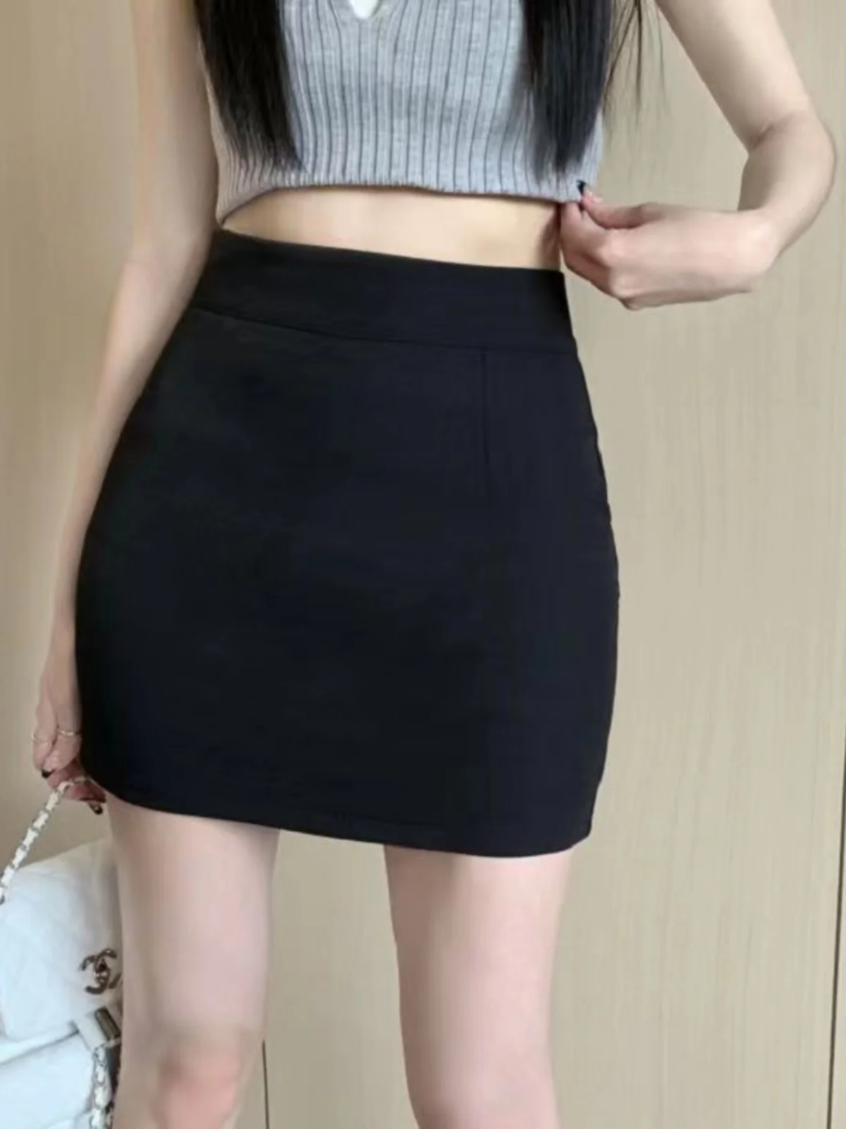 

High Waist Micro Stretch Suit Skirt Women's ort A-Line Skirt Tight Fitting Profional OL Sle Spring Summer New Arr...