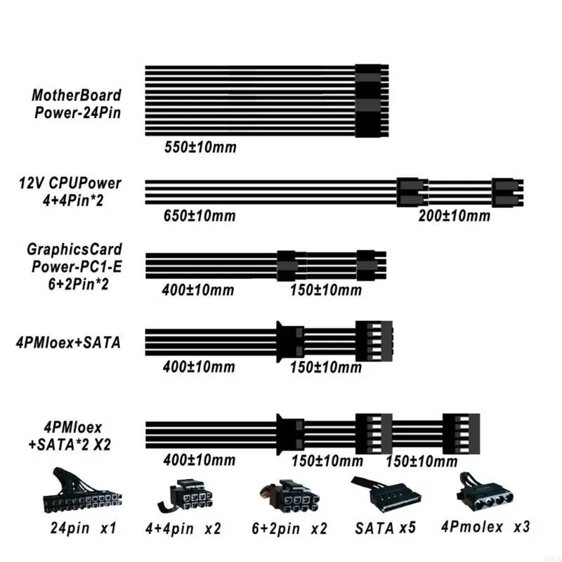 

H37B Эффективный блок питания RM700 мощностью 700 Вт с вентилятором на гидравлическом подшипнике, бесшумная работа и простая