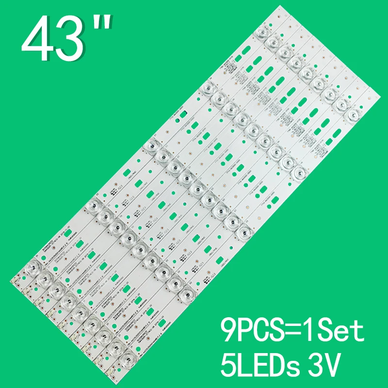 LED Backlight Strip PPTV-43C2 SW43D05-ZC14CG-03 303SW430031 43E386E 43E390E NE-43F500CN15 NS-43E750N1 CRH-A43353505014ANREV1.2