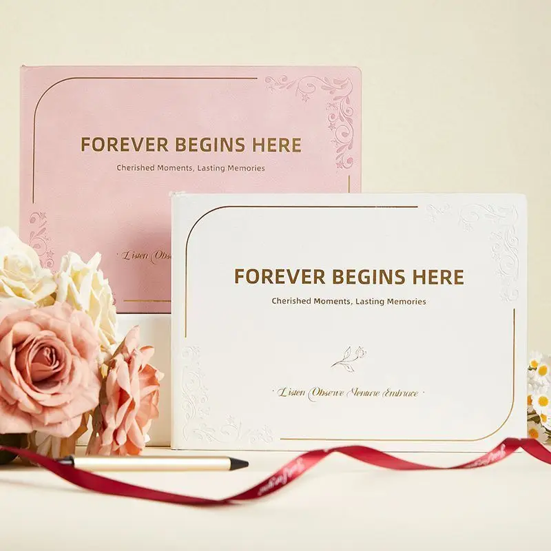 Wedding Guest Book Best Friend Wedding Gift Wedding Sign in High-end Creative  Blessing Message Handbook