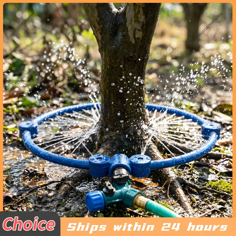 360 Degree Tree Water Sprinkler ABS Material Circle Tree Root Irrigation System with Heat Resistant for Outdoors Plants Watering