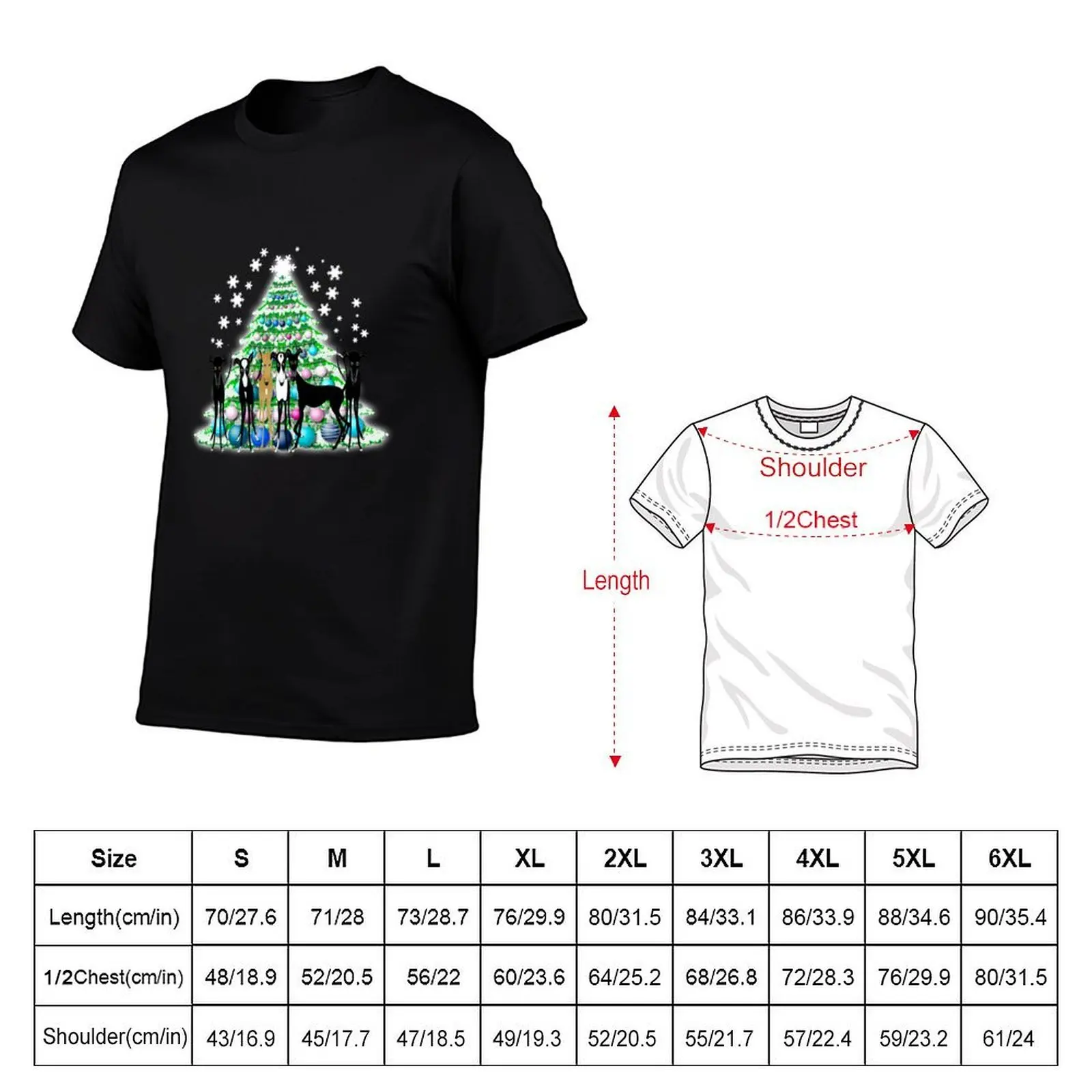 Hounds around the Christmas tree T-Shirt cheap stuff funny gifts oversized t shirts for men