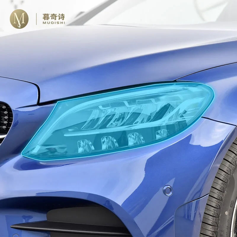 

Для Mercedes Benz Class-C W204 2014-2022 Автомобильная внешняя фара против царапин ТПУ PPF защитная пленка против царапин ремонтная пленка