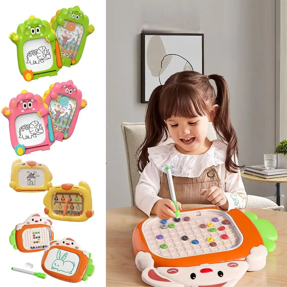 2-in-1 Drawing Board Cartoon Animal Dinosaur Dog Rabbit Painting Board Plastic Multicolor Color Sorting Toy Early Education