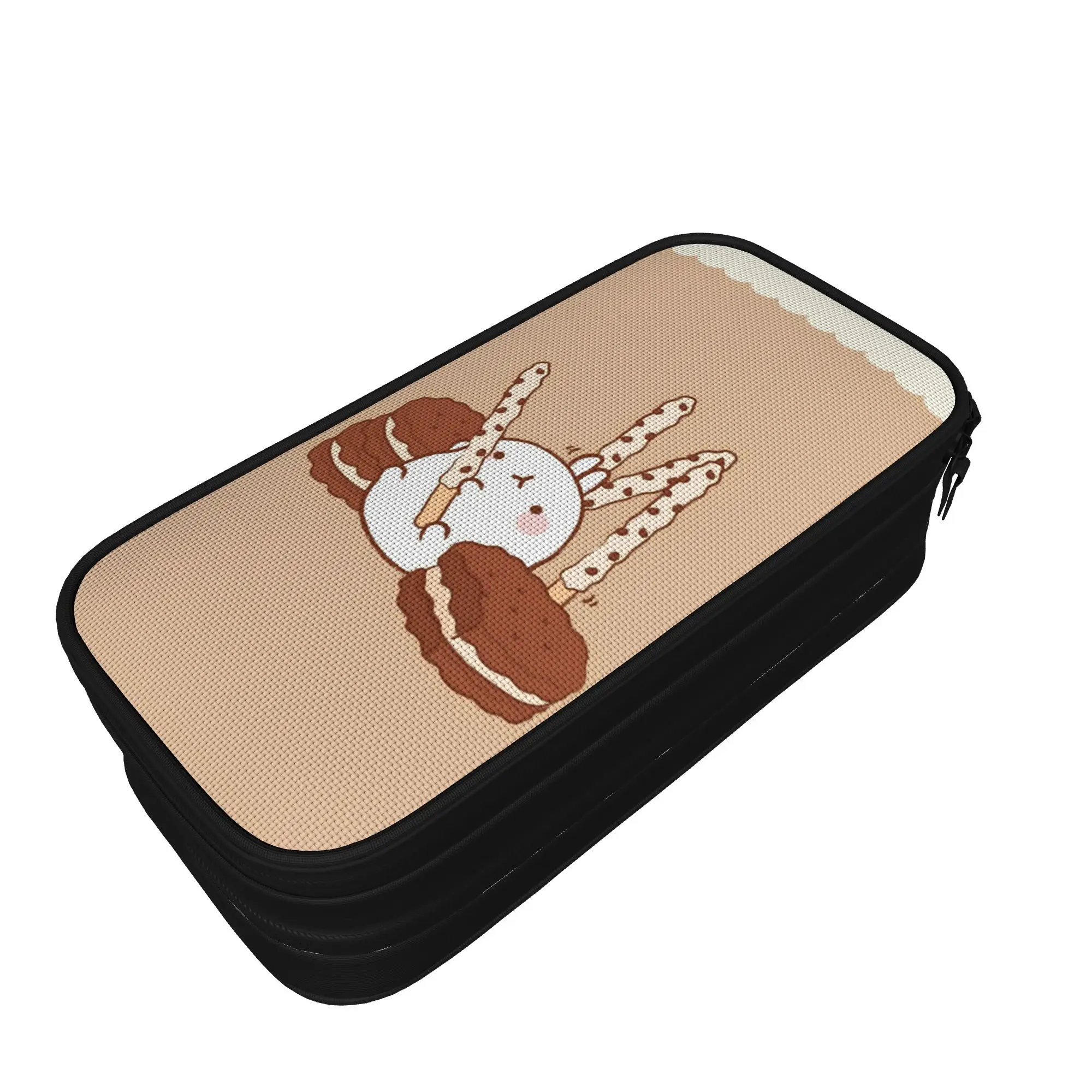 Cartoon M-Molangs Pencil Case  Pen Box Bag Student Big Capacity Students School Gift Pencil Pouch