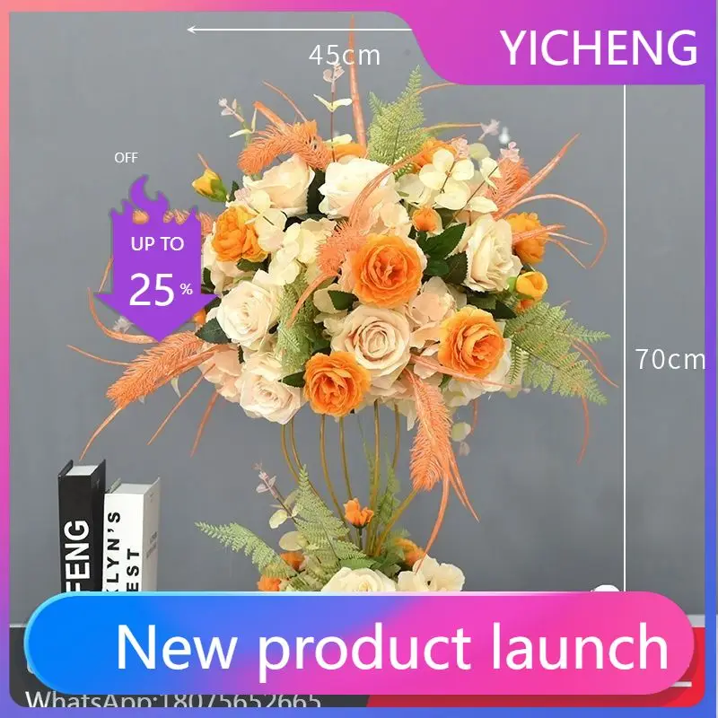 

LYY Wedding Props Silk Flowers Artificial Window Display Decorations Floral Art