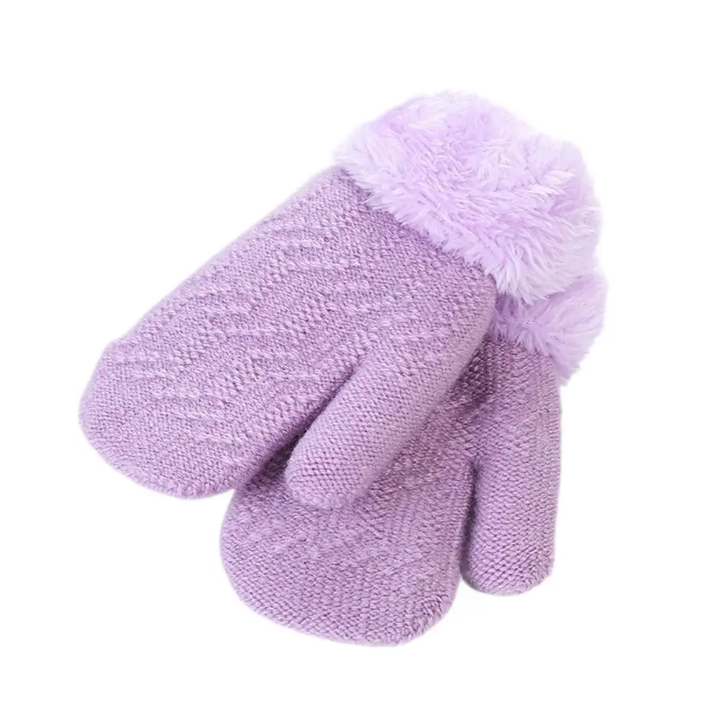 

Lovely Plus Velvet Kids Gloves Thick Full Finger Gloves Baby Gloves Baby Kids