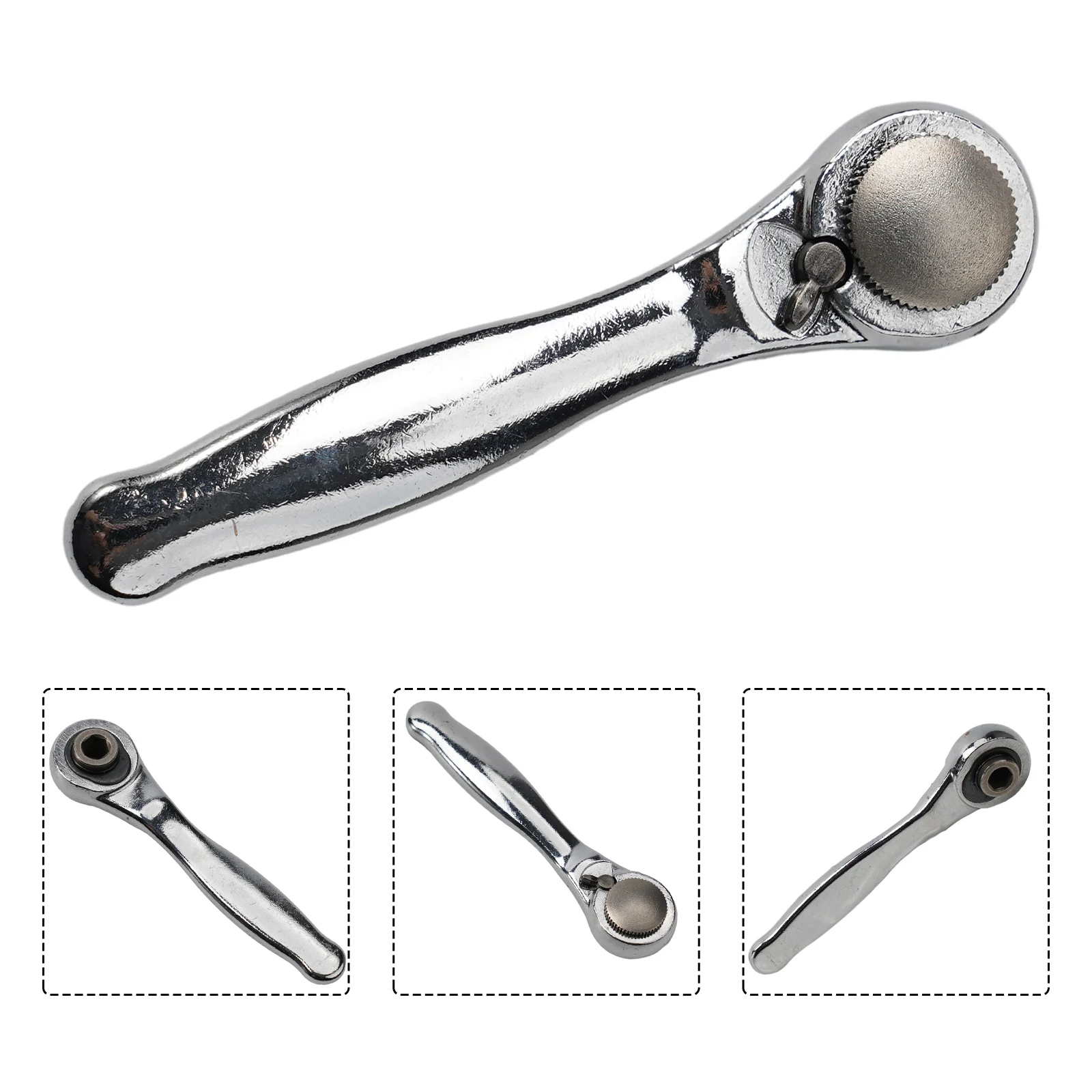 Wrench 72 Teeth Ratchet Quick Release Screwdriver Handle Small Wrenches 1/4\\\'\\\' Hex 6.35mm Easy Screw Disassembly