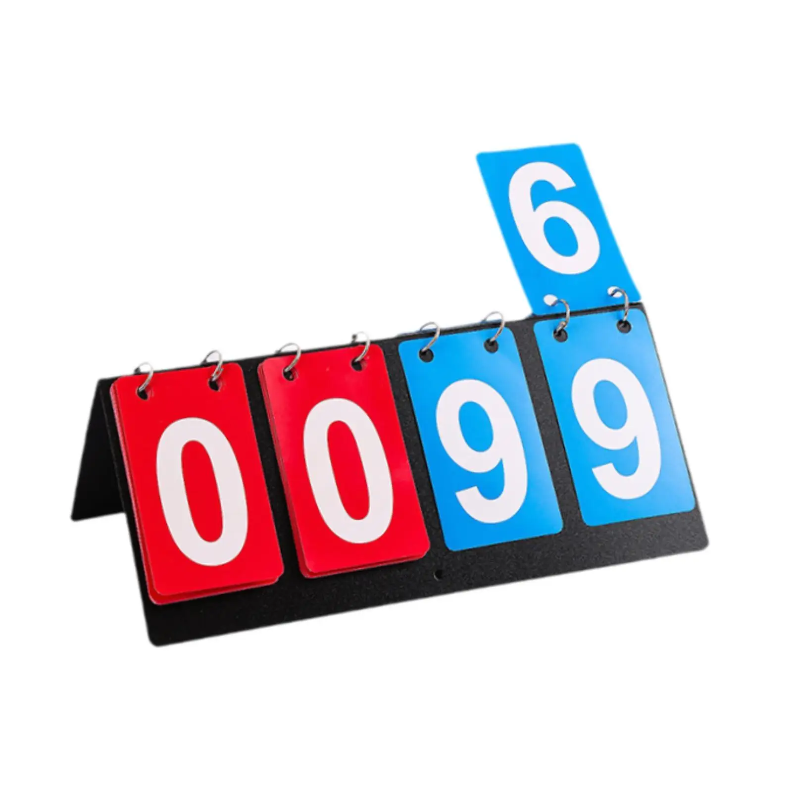 

Sports Scoreboard Flip Score Board, Tabletop Score Flipper, 4 digits Score Keeper for Badminton