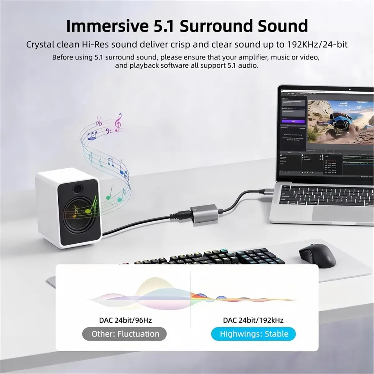 Оптический аудиоадаптер TCE USB на Toslink, кабель-конвертер USB A 2.0 Male на SPDIF с оптоволоконным интерфейсом для ПК и ноутбуков