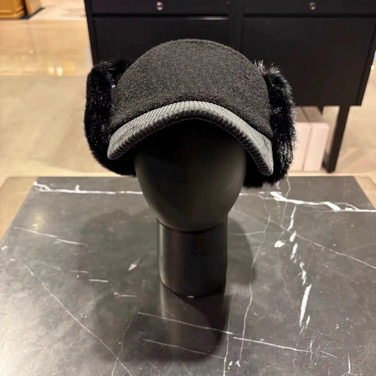 قبعة جولف نسائية مقاومة للرياح مفتوحة من الصوف الدافئ قبعة منقار البط قبعة جولف رياضية قابلة للإزالة #3