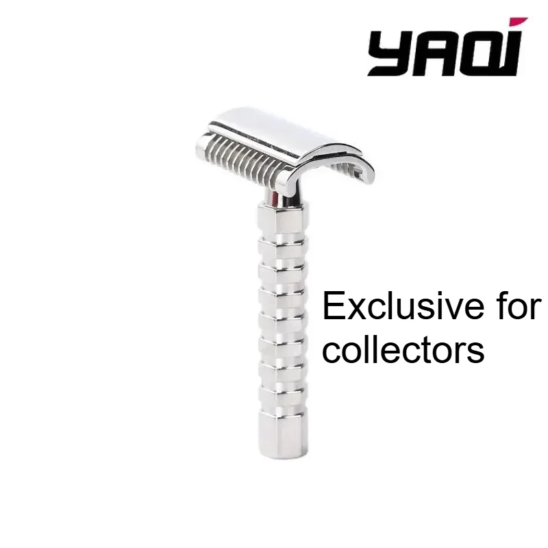 

2026 Razor Man Stainless Steel Beard Shaver Yaqi Duomo Stainless Steel Safety Razor Collectibles Birthday Gift For Boyfriend