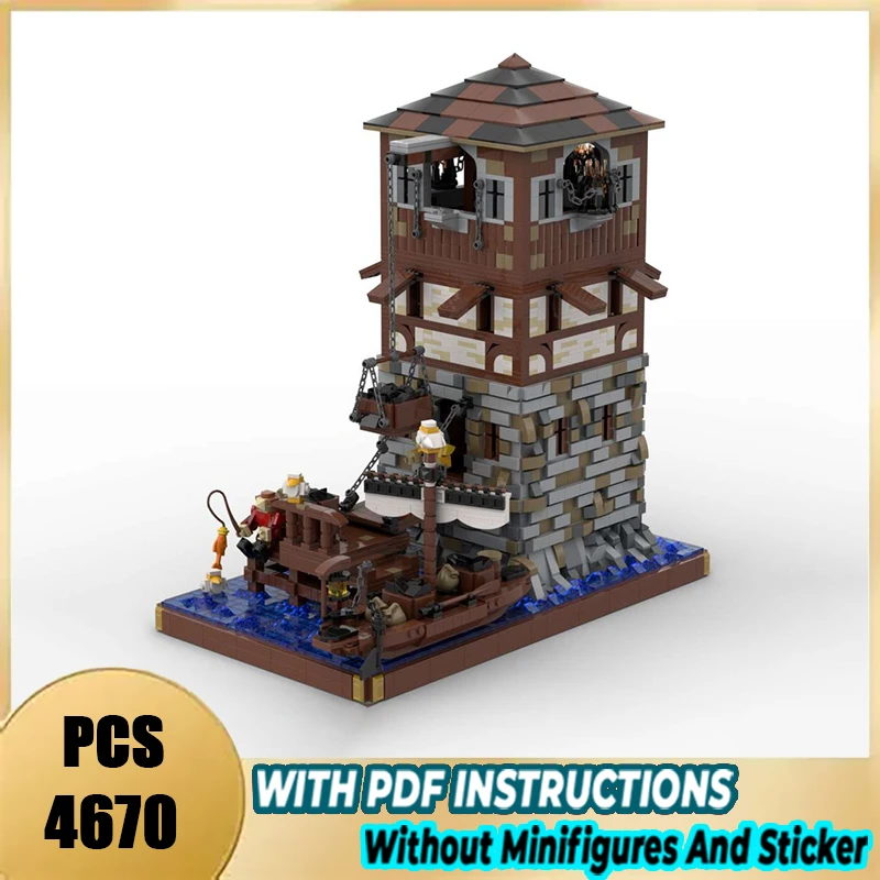 

Exquisite brand new MOC building blocks Medieval lighthouse technical modules bricks model gift Christmas toy DIY assembly set