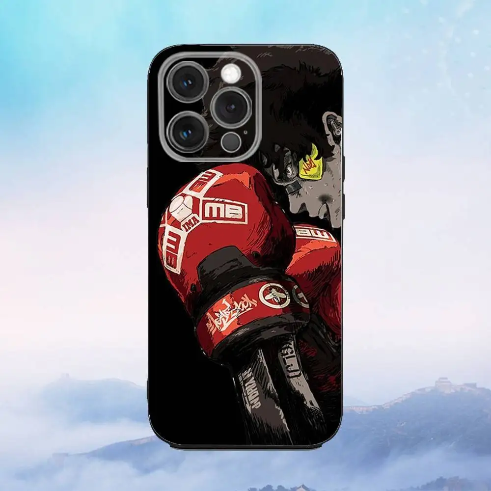 Boxing I-Ippo M-Makunouchi Phone Case For iPhone 16e,16,15,14,13,12,11,Pro,X,XS,Max,XR,Plus,Mini Soft Black Cover