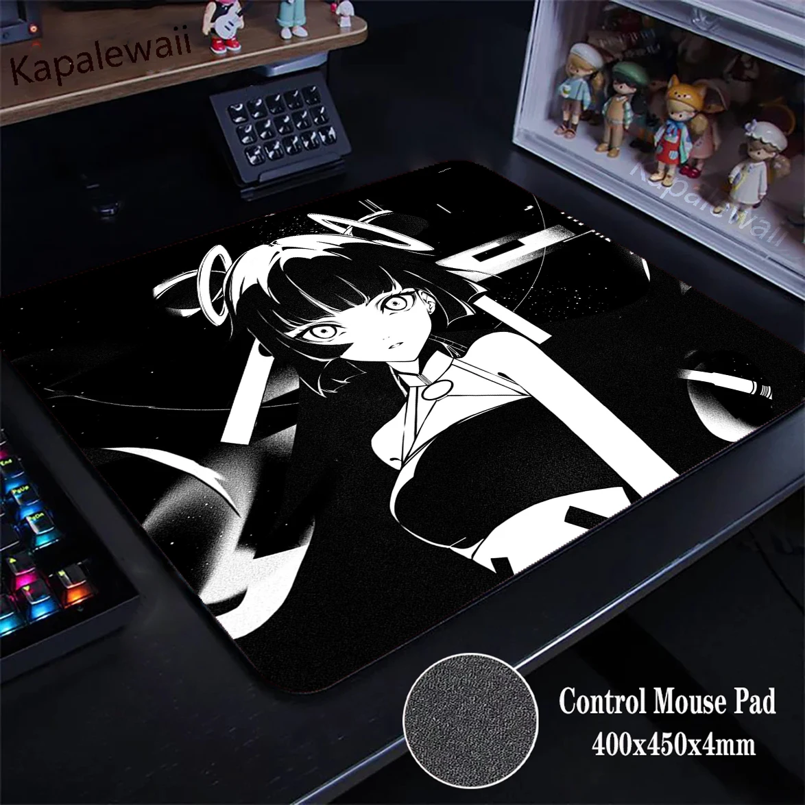 

Anime Girl Mousepad Premium Locking Edge Mouse Mat Control Mouse Pad 45x40CM Precise Rubber Non-Slip Base High Table Carpet