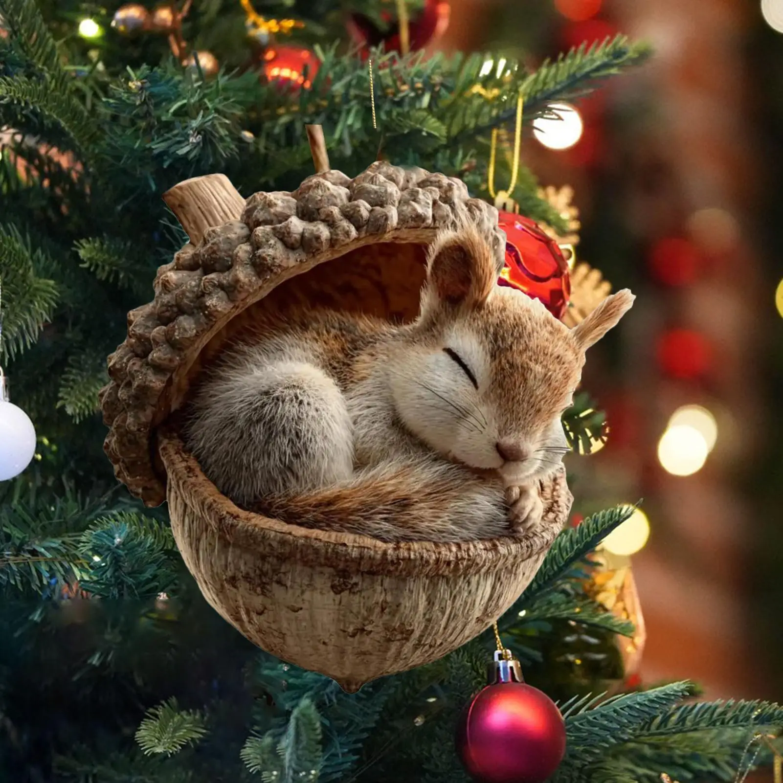 عيد الميلاد 2D الاكريليك الحيوانات قلادة شجرة عيد الميلاد معلقة الديكور الكمال هدية عيد 2025 عيد الميلاد نافيداد لوازم الحفلات #1