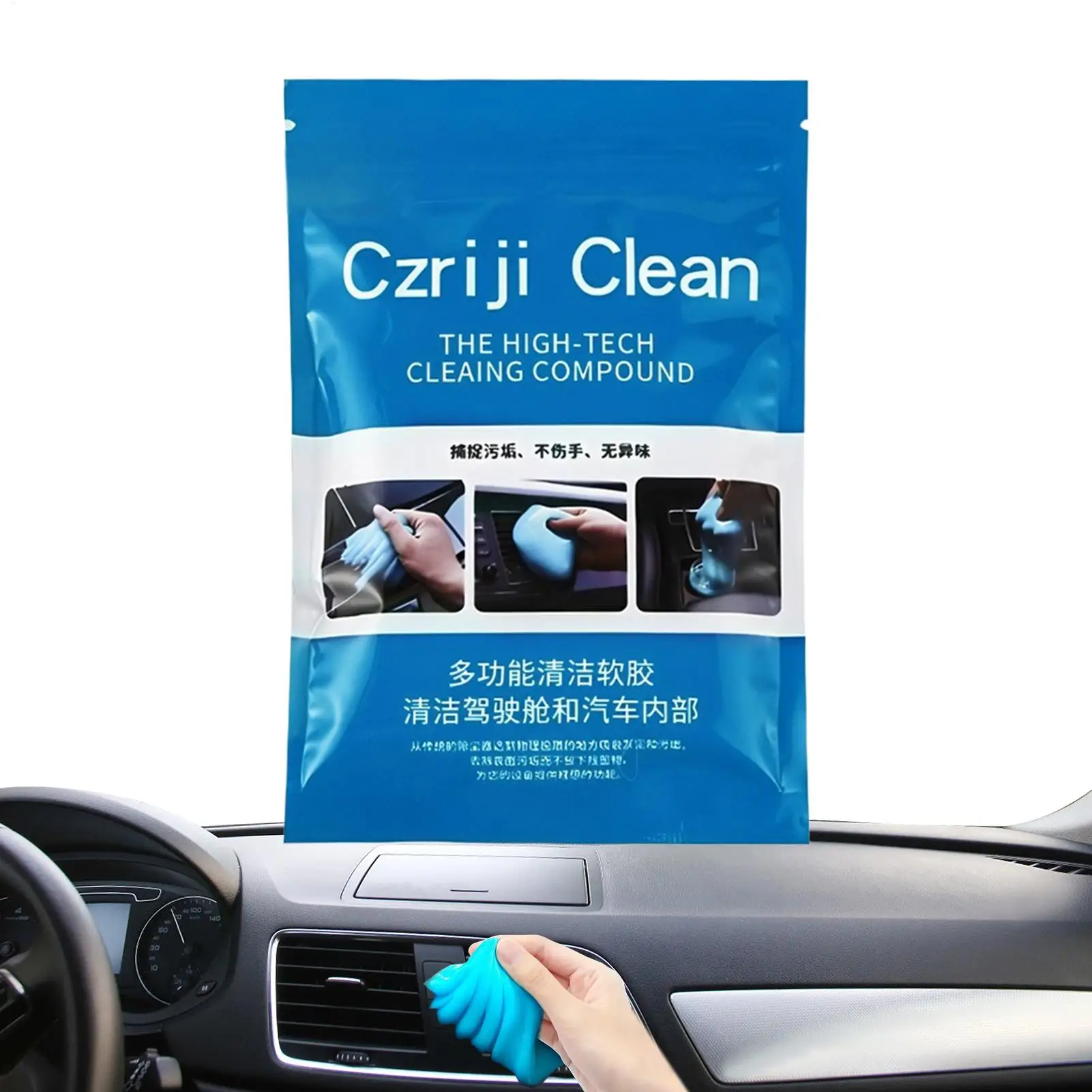 Auto Car Cleaning Pad Glue Powder Cleaner Magic Cleaner Dust Remover Gel Home Computer Keyboard Clean Tool Car Cleaning view 5