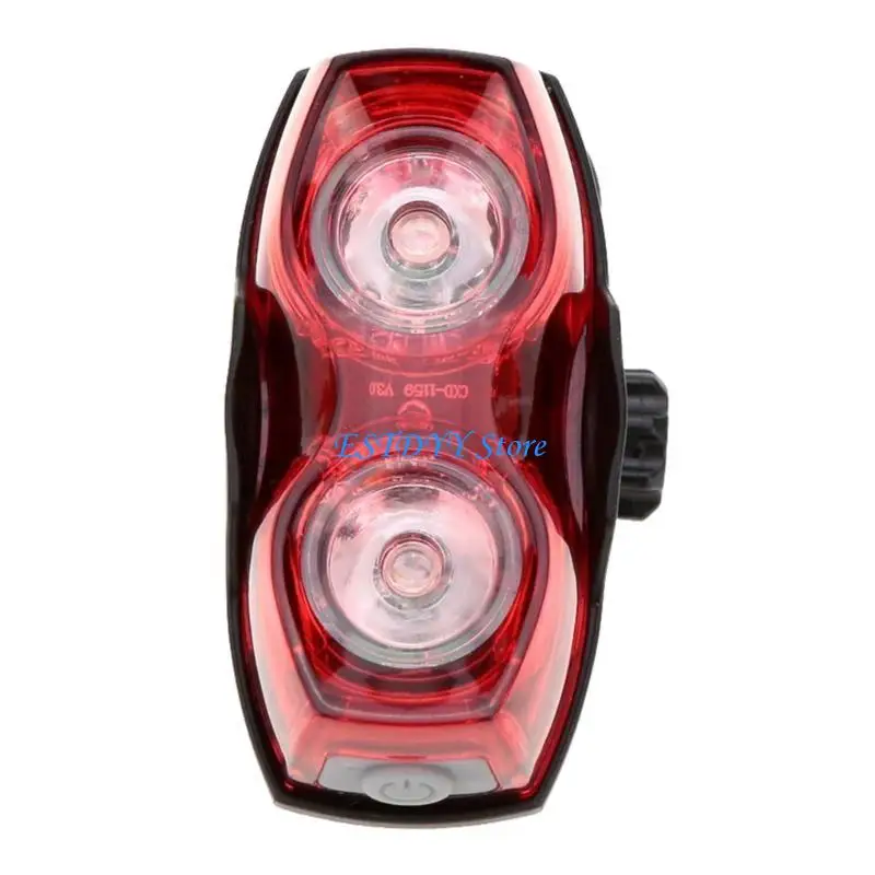G6DE 2 LED Bicycles Light 3 Modes Bike Tail Light Flashlight Waterproof Cycling Safety Warning Flashing Light for Cycling
