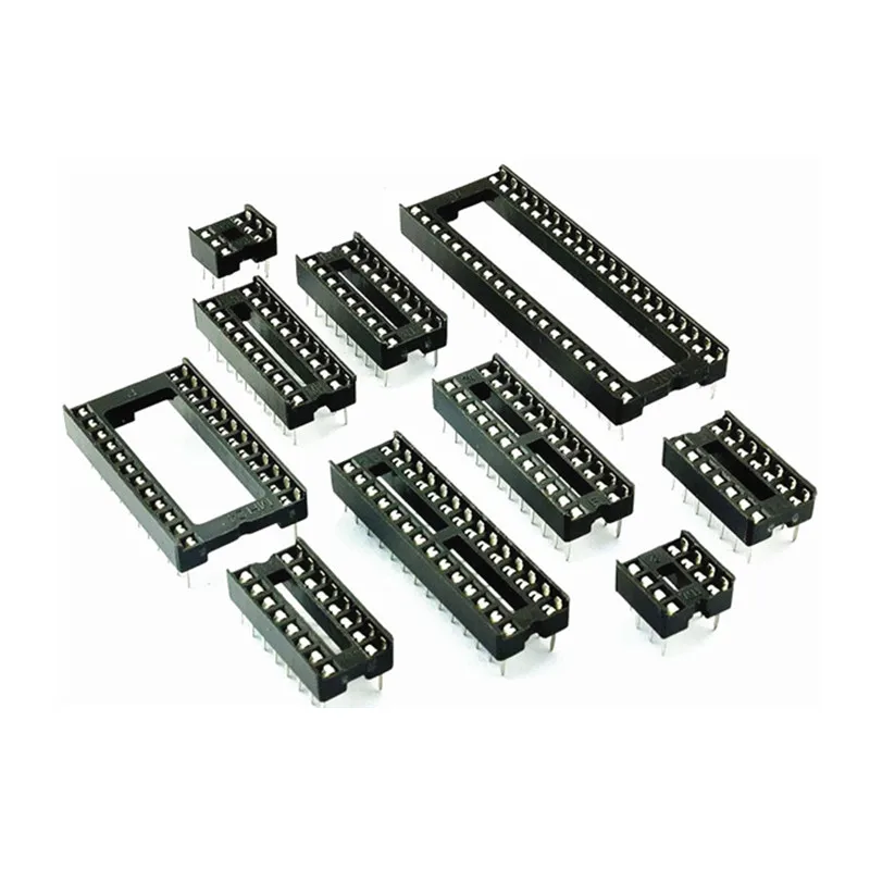 10PCS Sockets DIP6 DIP8 DIP14 DIP16 DIP18 DIP20 DIP28 DIP32 DIP40 pins Connector DIP Socket 6 8 14 16 18 20 24 28 32 40 pin