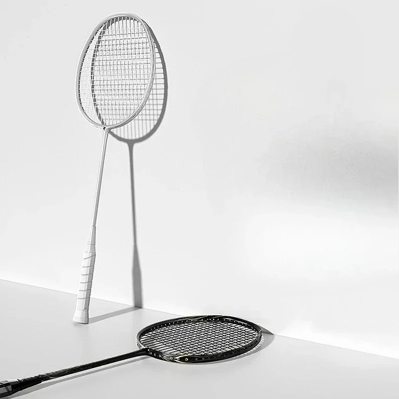 Full carbon fiber badminton racket attack and defense balanced single and double racket set