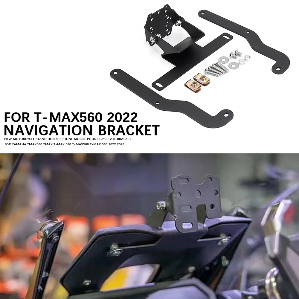 Motorcycle For Yamaha T-MAX560 Accessories Stand Holder Phone Mobile Phone GPS Navigation Bracket TMAX tmax560 2022-2025